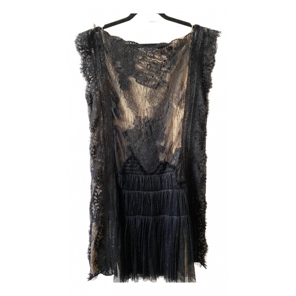 RARE Vintage Chloe black lace mini dress